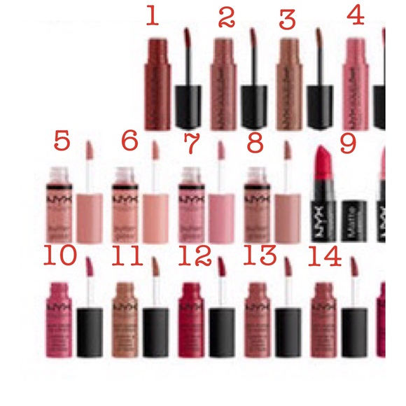 🔥HP!🔥 5️⃣/$25 Two NYX LipCream/Liquid Suede/Butter Gloss - Picture 1 of 2